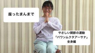 「いすに座ったパワンムクタアーサナ〈全身編〉」の動画をアップしました✨